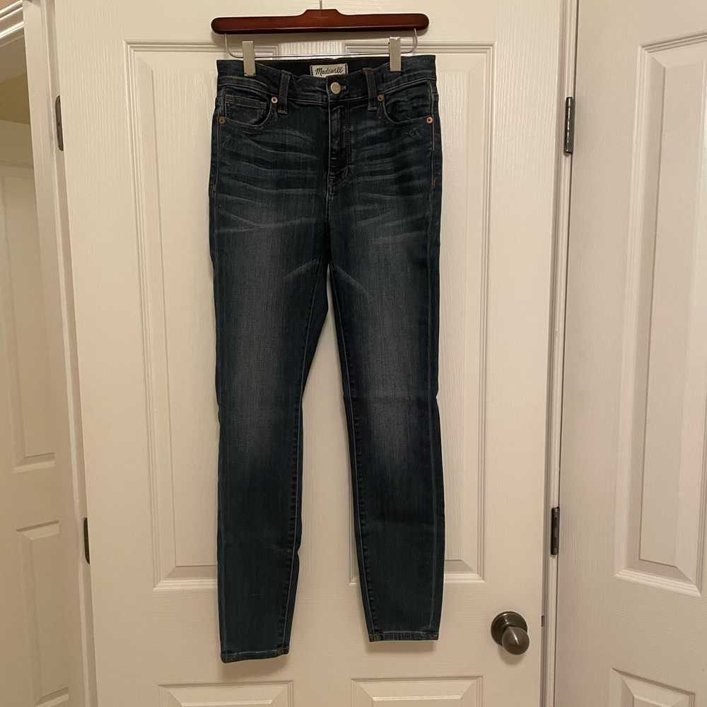 MADEWELL High Riser Skinny Jean in Atlantic - Picture 3 of 11